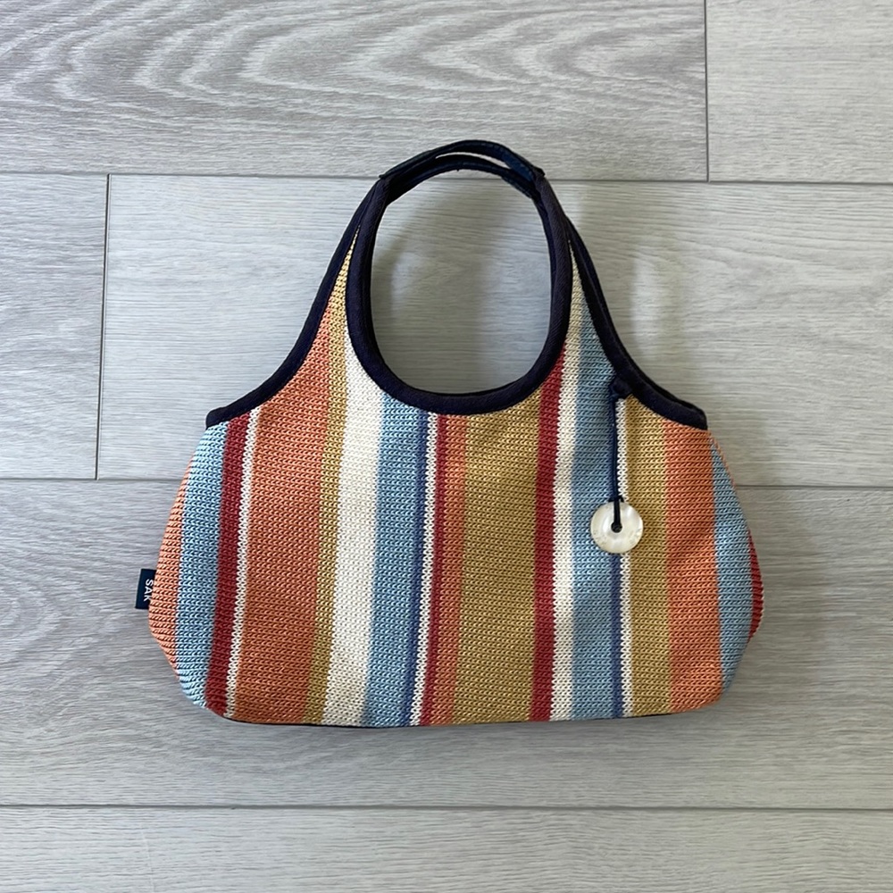The Sak Crochet Striped Shoulder Bag